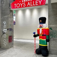 Modèle géant gonflable de Casse-Noisette avec éclairage LED, décoration de Noël pour événements festifs, affichage en centre commercial, festivals, fêtes, clubs