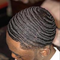 Prothèses capillaires pour hommes afro-américains GL, remplacement de cheveux humains vierges européens, perruque complète en dentelle à boucles afro pour hommes noirs