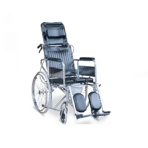 Jianlian Steel Manueller Klappkissen-Kommoden-Rollstuhl mit Rädern
