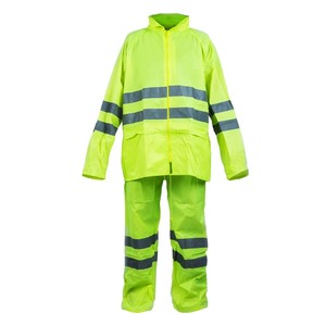 Prix <span class=keywords><strong>d</strong></span>'usine du fabricant, vêtements de travail imperméables de haute qualité, combinaison de travail haute visibilité pour hommes, vêtements de sécurité, <span class=keywords><strong>ensemble</strong></span> de veste de pluie réfléchissante - Product Image 4