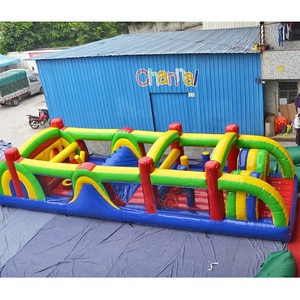 2024 nóng bán thương mại bơm hơi khổng lồ các chướng ngại vật nhảy Bouncer cho trẻ em và người lớn Inflatable thư bị trả lại trượt - Product Image 2