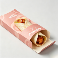 Boîtes à shawarma en gros, contenants alimentaires à emporter pas chers, emballage écologique pour shawarma, boîtes avec compartiments pour sauces et boissons
