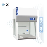 Cabinet à flux laminaire vertical SCITEK, hauteur de surface de travail de 750 mm, contrôleur par microprocesseur avec écran LCD pour laboratoire