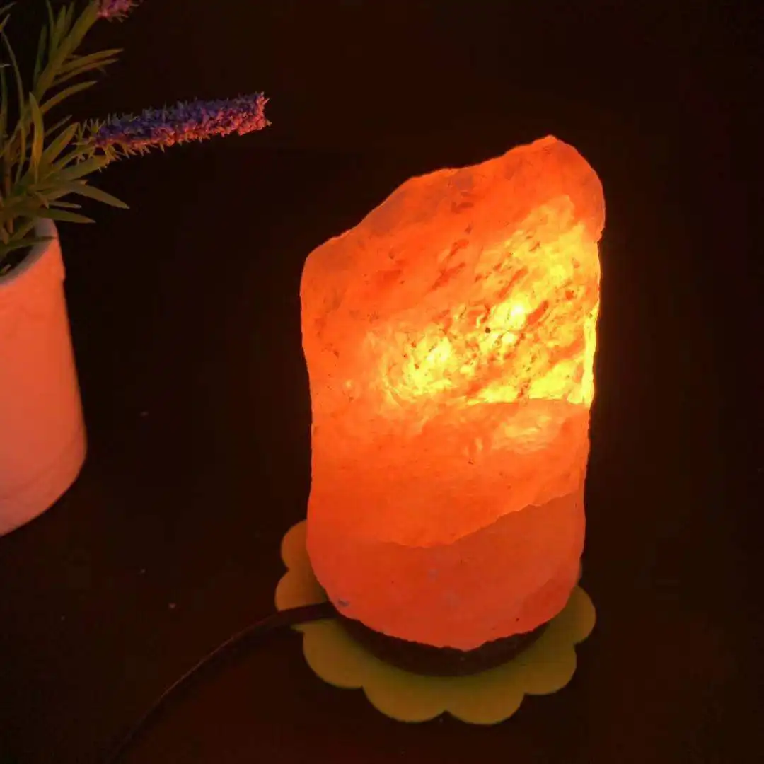 도매 자연 빛 기본 핑크 크리스탈 바위 히말라야 소금 램프 조광기 마녀 민속 공예