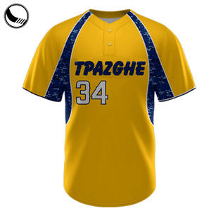 Оптовая продажа, Мужская однотонная сублимированная форма в тонкую полоску, <span class=keywords><strong>2</strong></span> пуговицы, для софтбола - Product Image 4