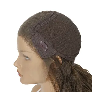 유럽 원시 인모 레이스 탑 유대인 가발 단일 매듭 레이스 전면 유대인 코셔 가발 유럽 머리