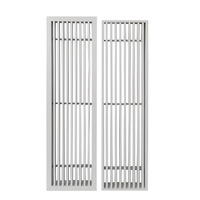 Grille d'aération double déflection ouvrable en aluminium, grille de plafond amovible pour la climatisation et la ventilation CVC