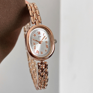Relojes de pulsera para mujer, de nicho, de alto valor, artísticos, versátiles, sencillos y elegantes, con esfera ovalada. - Product Image 3