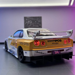Jada 1:18 Nissan GTR R34 Skyline Xe Mô Hình Hợp Kim Diecast Kim Loại Mô Hình Đồ Chơi Với Âm Thanh Và Ánh Sáng Mô Phỏng Cho Xe Bộ Sưu Tập - Product Image 6