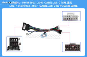 Android 2 Din Autoradio Multimedia Player Universal zubehör Kabel adapter Stecker Kabel für 2003-2007 CADILLAC CTS - Product Image 2