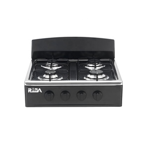 Cocina <span class=keywords><strong>de</strong></span> <span class=keywords><strong>Gas</strong></span> Moderna Ridax <span class=keywords><strong>de</strong></span> 4 Quemadores con Soporte <span class=keywords><strong>de</strong></span> Acero Inoxidable, Independiente para Uso Doméstico y Exterior - Product Image 4