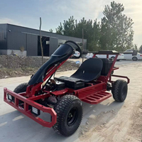 Kart électrique 2 places pour adultes, location pour parcs d'attractions, divertissement de course en plein air, karting tout-terrain, phares LED