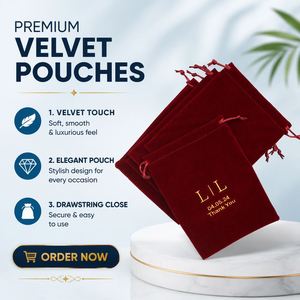 Pochette à bijoux en velours sur mesure avec cordon de serrage et logo brodé, idéale pour les cadeaux et l'emballage de téléphones - Product Image 2