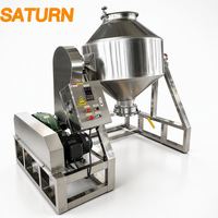 Mélangeur à tambour rotatif en acier inoxydable doux pour grains de café torréfiés, poudre sèche, farine, poudre de détergent – Faible risque de dommages