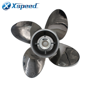 Hélice hors-bord de bateau en acier inoxydable à 4 pales Rotation L/R spéciale pour la mer profonde en acier inoxydable - Product Image 2