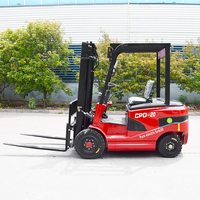 Chariot élévateur électrique compact Baiyijie CPD-20, capacité 2 tonnes, entièrement électrique, montacargas, élévateur de palettes, longueur de la fourche personnalisable, batterie