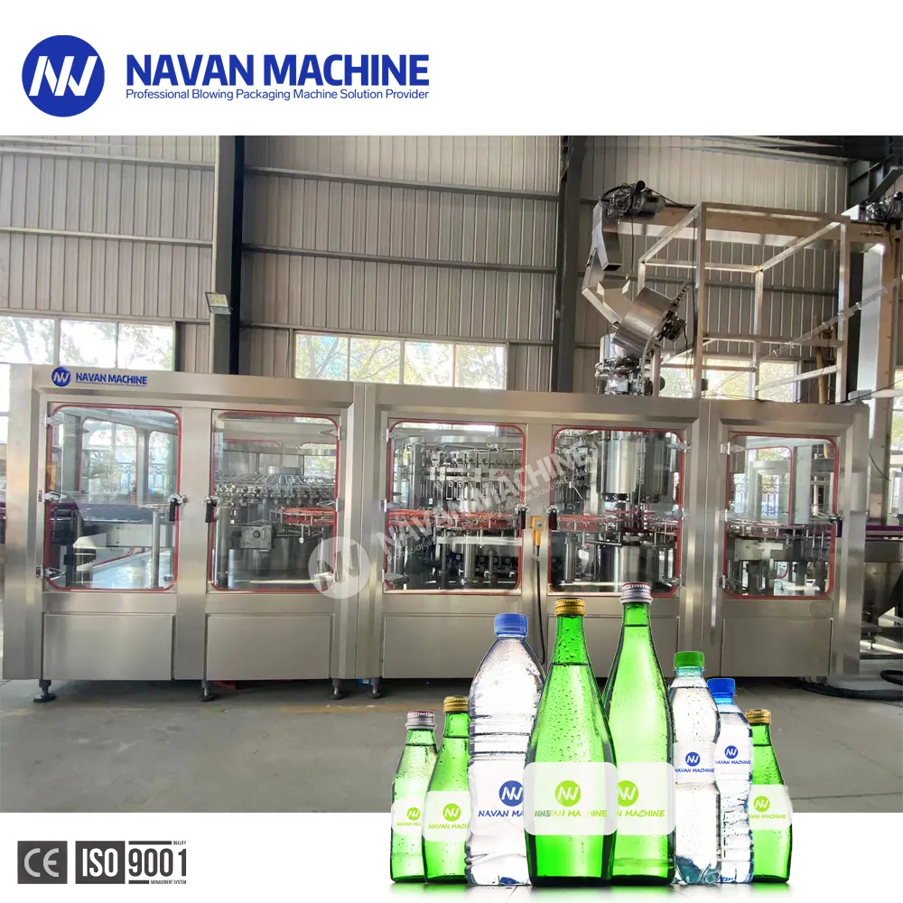 Automatic Sparkling Water Beverage Filling Machine /Carbonated Soft Drinks Glass Bottle Bottling Machine
