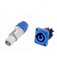 Connecteur audio IP65 à verrouillage par torsion, 4 pôles, compatible avec Neutrik Speakon NL4FC NL4FX NLT4X NL2FC