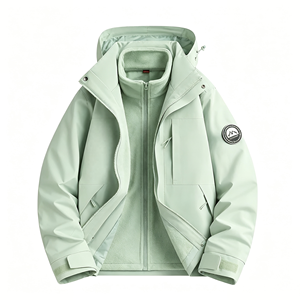 Coupe-vent d'hiver unisexe à capuche, technologie triple protection, imperméable, respirant, coupe-vent, résistant aux taches, pour l'extérieur - Product Image 3