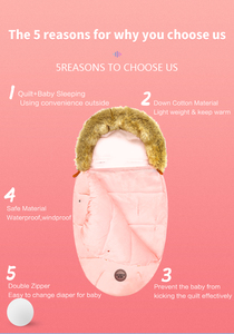 Factory <strong>Baby</strong> <strong>Cocoon</strong> Keep Warm Winter Footmuff Stroller Removable Multifunctional <strong>Baby</strong> Stroller Sleeping Bag - Product Image 3