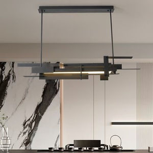 Hậu Hiện Đại Đèn chùm Net phòng khách phòng ngủ màu đỏ nghiên cứu nhà quán trà treo dòng ánh sáng cao cấp biệt thự Câu lạc bộ thanh đèn chùm - Product Image 4