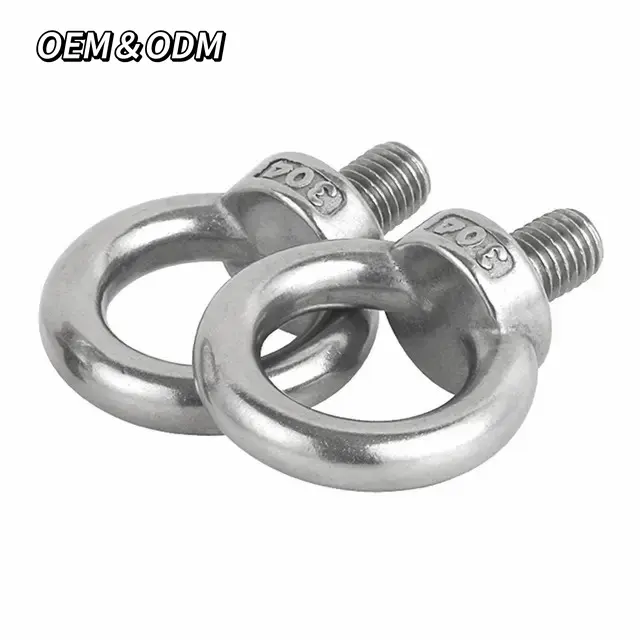 M4 M6 M8 M10 M12 M14 M20 316 paslanmaz çelik Eyebolt dinmapa kaldırma uzun için