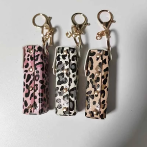 Porte-clés en cuir PU à imprimé léopard, écologique, durable, sac portable, mini étui de rangement pour clés, porte-clés de voiture pour femmes et hommes - Product Image 5