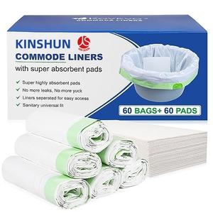 Universal sesuai portabel limbah sekali pakai Toilet samping tempat tidur tas Commode <span class=keywords><strong>liner</strong></span> untuk kursi Toilet portabel ember <span class=keywords><strong>Bedpan</strong></span> - Product Image 1