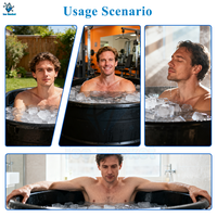 Bain de glace intelligent avec refroidisseur et filtre Machine à bain de glace Ozone 2hp Wifi télécommande compresseur pompe noyau