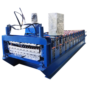 Corrugated Roof Wall Panel Forming Machine Colored Steel <b>Tile</b> Metal Roofing <b>Sheet</b> Roll Forming Machine - Product Image 1