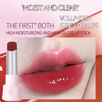 Rouge à lèvres brillant effet gloss avec hydratation et design bijou, couleur longue durée, non desséchant, maquillage pour tous les jours