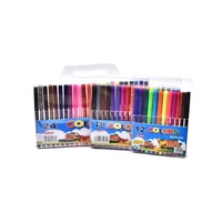 Stylos en fibre Non toxique feutre pointe eau couleur encre marqueur stylo peinture Art ensemble pour enfants dessin bricolage cadeau