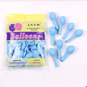 Birthday Party Decoration 10 Inch Latex Helium Glossy Multi-Color Unisex Environmentally Friendly <b>Round</b> <b>Balloons</b> 100pcs/bag - Product Image 3