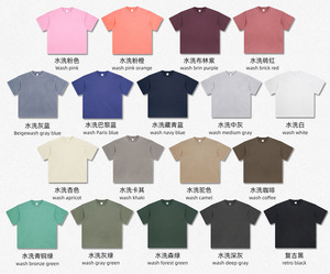 Camiseta Driov Nueva de 250g, Estilo Vintage, Lavada con Efecto Desgastado, Hombros Caídos, Color Negro, de Algodón para Hombre - Product Image 3
