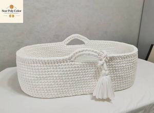 High Quality Eco-Friendly Portable Foldable Organizer <strong>Basket</strong> Hand-Woven Baby Cradle <strong>Mobile</strong> Newborn Diaper Changing Bed Fabric - Product Image 3