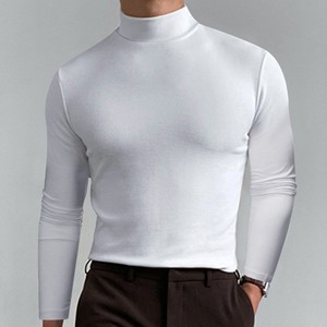 Nuova moda <span class=keywords><strong>manica</strong></span> <span class=keywords><strong>lunga</strong></span> <span class=keywords><strong>taglie</strong></span> <span class=keywords><strong>forti</strong></span> camicie da <span class=keywords><strong>uomo</strong></span> dolcevita tinta unita T Shirt da <span class=keywords><strong>uomo</strong></span> - Product Image 6