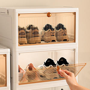 ZD40FG-1 Libreria Pieghevole Senza Installazione, Espositore per Arte, Scatola Portaoggetti Mobile per Camera da Letto e Soggiorno - Product Image 3