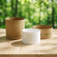Manchon en papier kraft brun imprimé sur mesure pour l'emballage de chaussettes et de serviettes, bande de protection recyclable pour vêtements