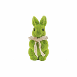 <span class=keywords><strong>Venta</strong></span> directa de fábrica Polyfoam Pascua verde flocado 12 cm pequeño conejo lindo conejito decoración para Decoración de mesa decoraciones de fiesta - Product Image 6