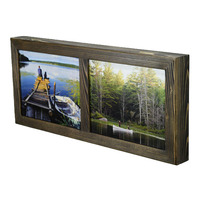 Support mural flottant pour bureau Boîte de rangement dissimulée Cadre décoratif Clés Portefeuille Stockage caché Affichage Utilisation Art Style Hommes Idées cadeaux