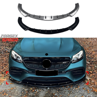Accessoires de voiture Forgex Speed : Lame de pare-chocs avant et séparateur avant pour Mercedes Benz Classe E W213 pré-lifting E63 AMG 2016-2020