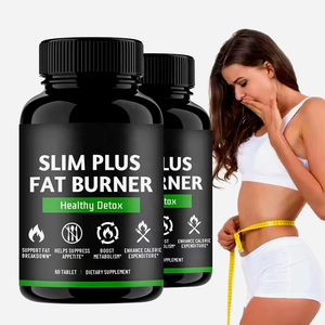 Vente directe usine – Comprimés amincissants Halal Herbal Slim Plus Brûleur de graisse rapide – Thé vert L-Carnitine – 60 unités – Naturel - Product Image 1