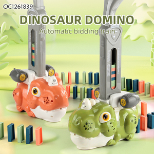 Jeu de Dominos Sensoriel Anti-Stress en Gros, <span class=keywords><strong>Mini</strong></span> Train Dinosaure <span class=keywords><strong>Électrique</strong></span> Interactif avec Lumières et Sons pour Enfants - Product Image 2