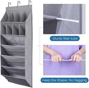 Foldable Hanging Closet Organizer with Deep Pockets for Home <strong>Storage</strong> &amp; Organization <strong>Storage</strong> Rack <strong>Over</strong> <strong>the</strong> <strong>Door</strong> Shoe Organizer - Product Image 2