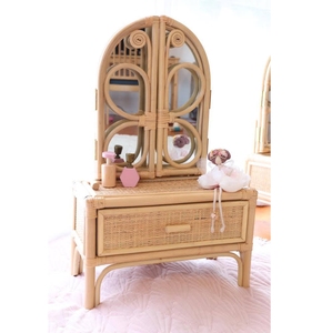 ตู้โต๊ะเครื่องแป้งลายผีเสื้อขนาดเล็กเฟอร์นิเจอร์สำหรับเด็กเล็กสไตล์ยุโรป - Product Image 1