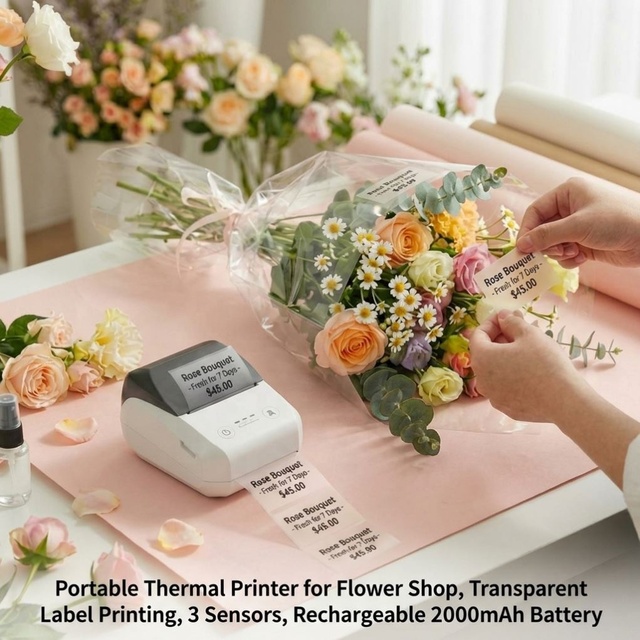 ODM Custom Impresora Termica 58mm Thermal Printer With Adhesive Sticker Print for Argentina Cosmetic Product Tagging