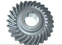 Set Roda Gigi Spiral Bevel Tempa Khusus, Roda Gigi Mahkota, dan Pinion dengan Gigi Heliks Khusus