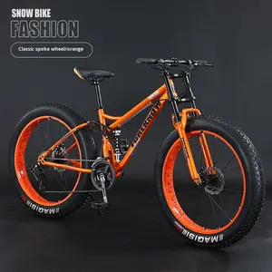 Toptan 26 İnç Karbon Çelik Kadro Erkek Dağ Bisikleti 27 Vitesli Çift Süspansiyon Disk Frenler Darbe Emici Normal Pedal - Product Image 1