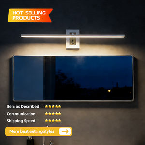 Lámpara de pared de latón de lujo para espejo de baño, iluminación frontal sobre el espejo, aplique decorativo de pared, luz LED para cuadros - Product Image 2