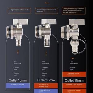 Valvola di Scarico Manuale YC YC456SR per Radiatori a Sfera Magica a Grande Flusso, per Sistemi di Riscaldamento a Pavimento, Scarico Acqua in 6 Minuti - Product Image 5